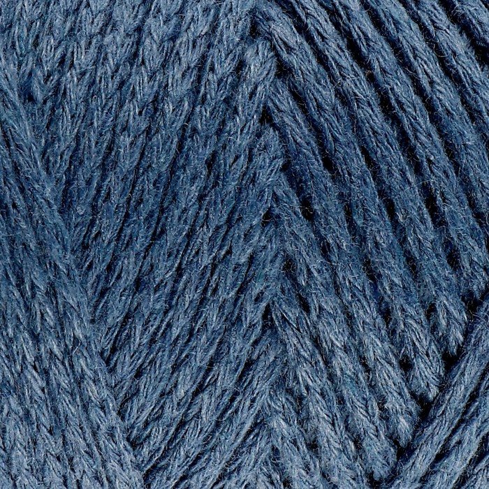 фото Шнур для вязания без сердечника 100% хлопок, ширина 2мм 100м/95гр (2175 джинс) микс osttex