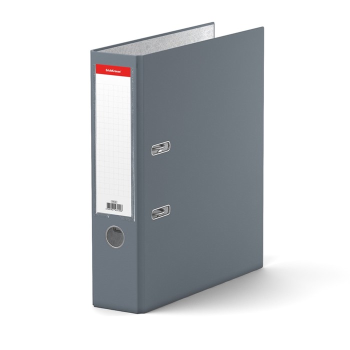 Папка-регистратор А4, 70мм GRANITE, разборный, серый, пластиковый карман, картон 1.75мм, вместимость 450 листов