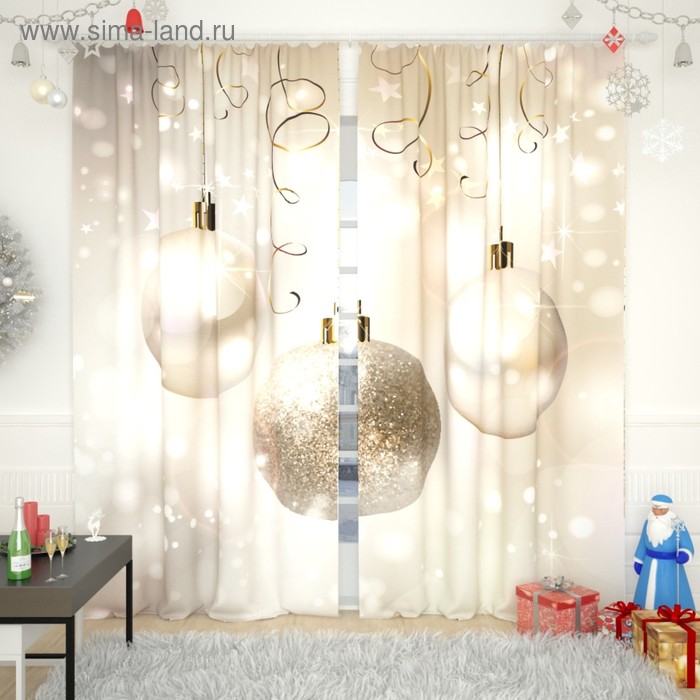 

Фотошторы «Новогодняя коллекция 55», размер 150х260 см, габардин