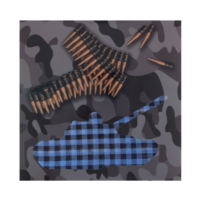 Платок носовой "Этель" Танк, МИКС, 35 х 35 см, хлопок