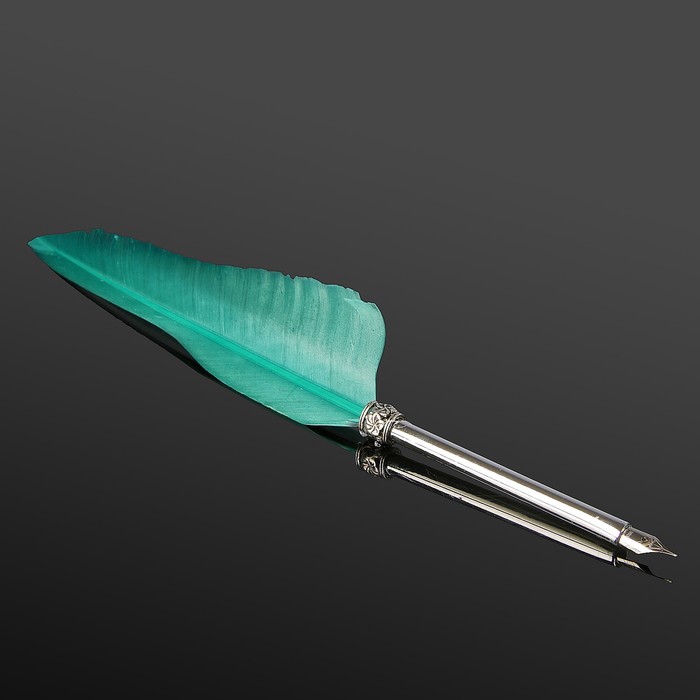 Сувенирная перьевая ручка "Перо - Писатель" МИКС 27х4,5 см