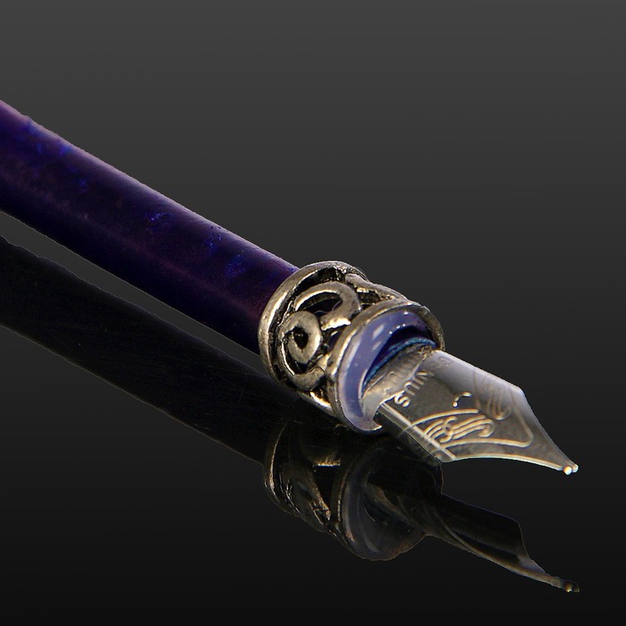 Сувенирный набор "Перо с чернилами и 3-мя сменными перьями" МИКС 19,5х14,5 см