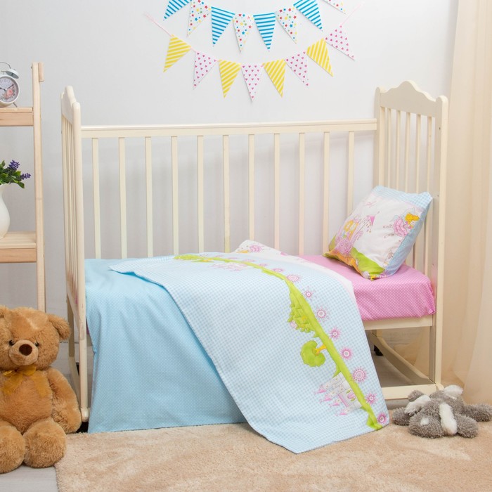 Детское постельное бельё Блакит kids Звездная дорожка 489601/4544, 147х112, 150х100, 60х60 1шт, хлопок