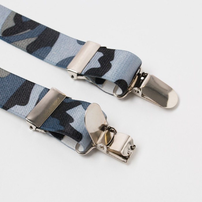 Набор детский: подтяжки и галстук-бабочка "Герой", серый, 30х13 см, 4-8 лет