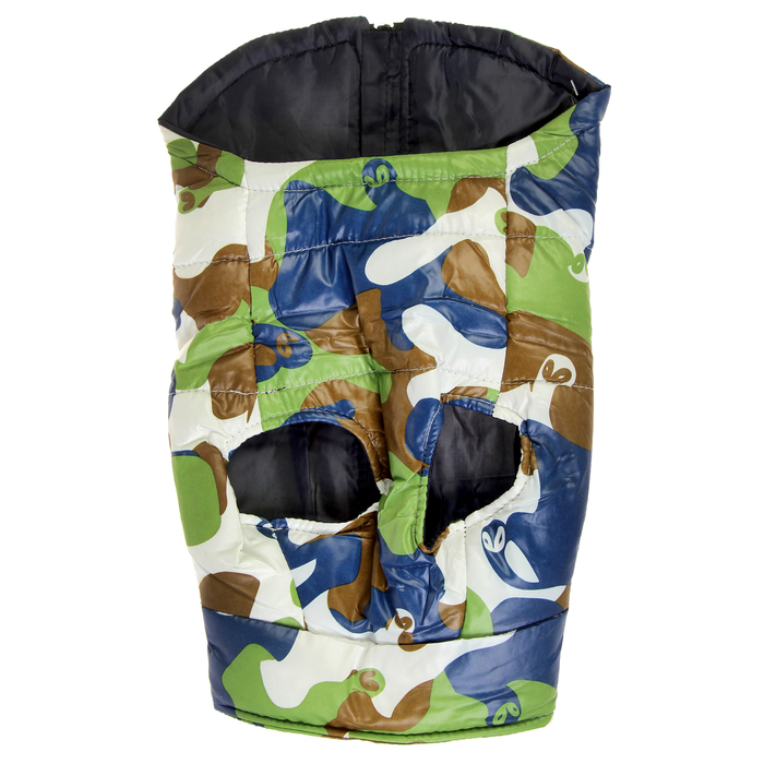 Куртка на синтепоне с креплениями для поводка, размер XL (ОГ 53 см, ДС 39 см), хаки