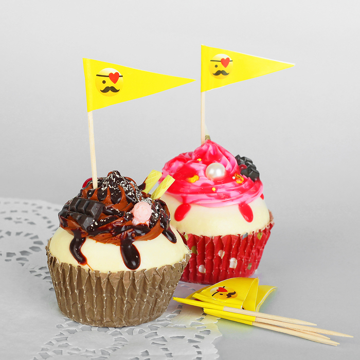 Шпажки "Смайлик Пират" (набор 24 шт)