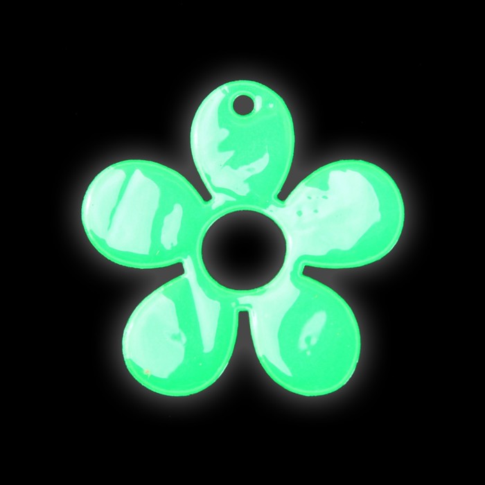 Светоотражающий элемент "Цветок", 5,5*5,5см, цвет МИКС