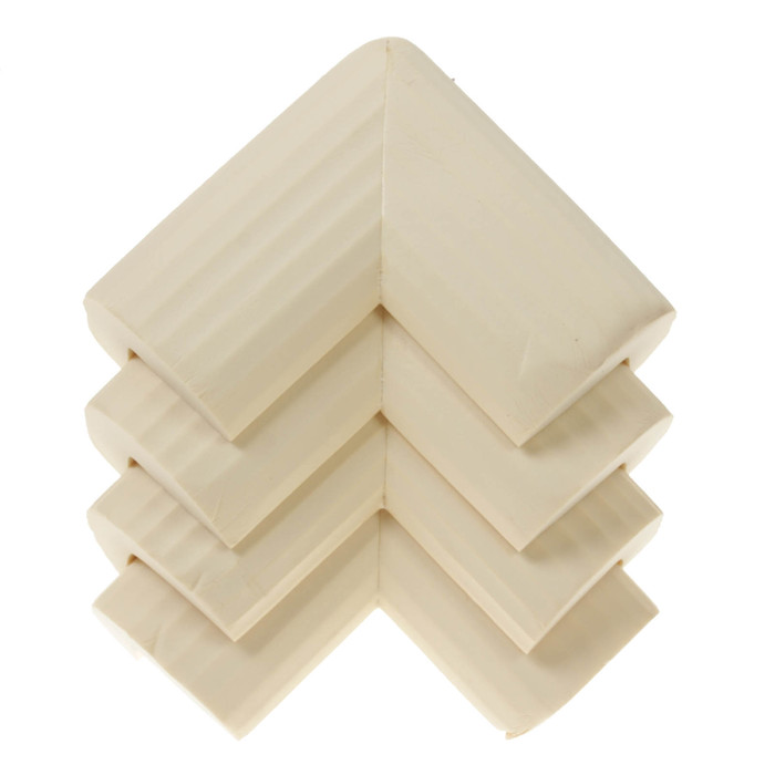 Набор накладок на углы, 4 шт., цвет молочный