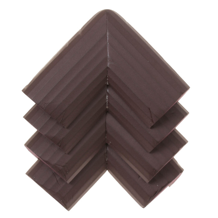 Набор накладок на углы, 4 шт., цвет коричневый