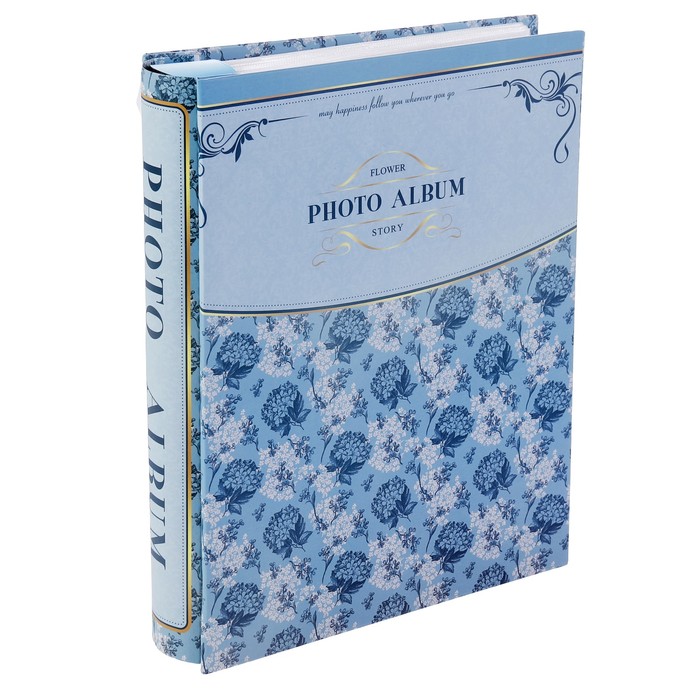 Фотоальбом на 100 фото 10х15 см "Разнотравье" в коробке 20,5х26х6 см МИКС