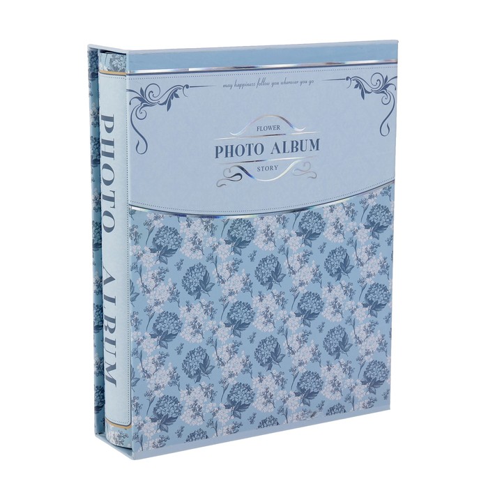 Фотоальбом на 100 фото 10х15 см "Разнотравье" в коробке 20,5х26х6 см МИКС
