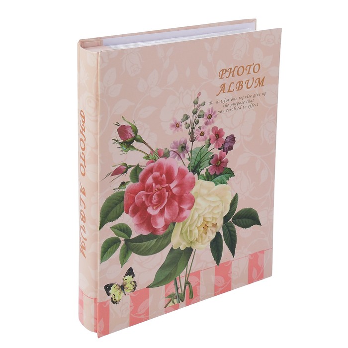 Фотоальбом на 200 фото 13х18 см "Изящество" в коробке 29х24х5,5 см МИКС