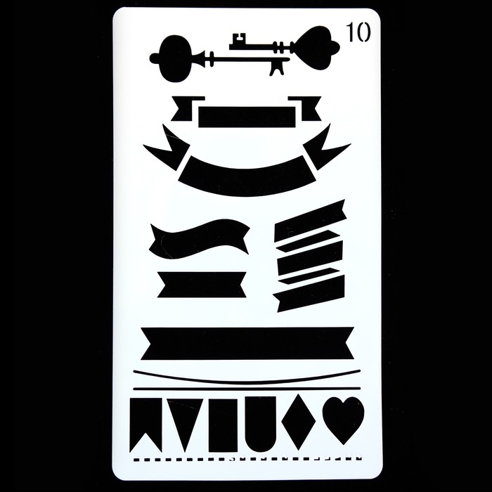 Трафарет "Флажки" 18х10,5 см