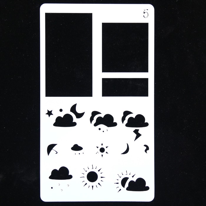 Трафарет "Погода" 18х10,5 см