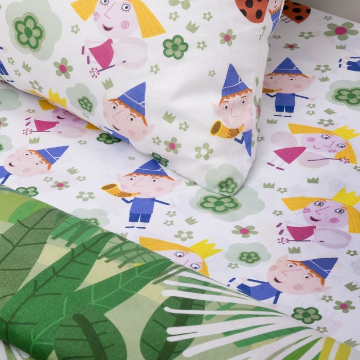 КПБ 1.5сп Бен, Холли и Гастон 143*215, 150*214, 70*70 см 1 шт, бязь, хл100 120 гм