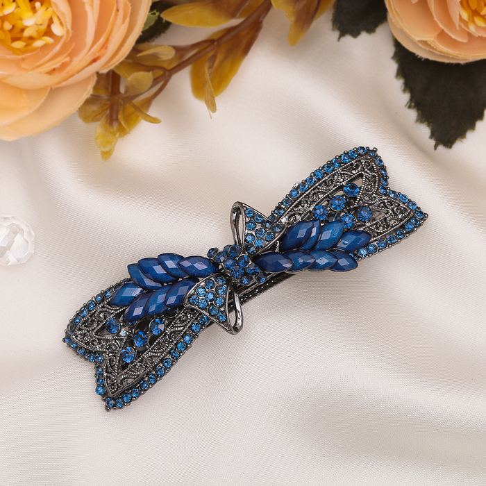 Автомат для волос "Бант с колосками" 6,5 см