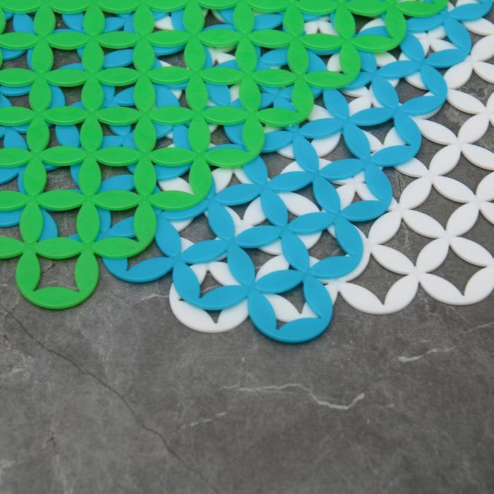 Коврик в раковину "Сетка" 31x23,5 см, цвет МИКС