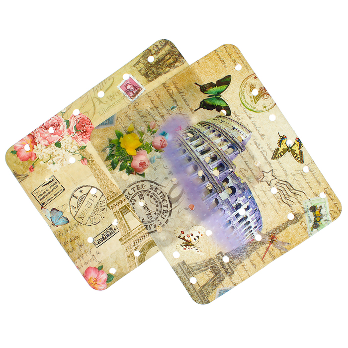 Коврик в раковину "Европа" 29,5x24,5 см, цвет МИКС