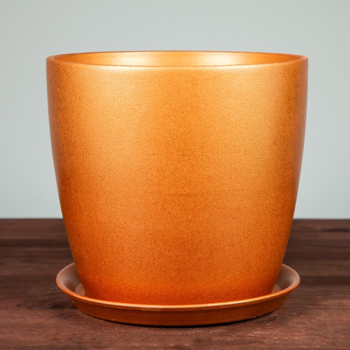 Кашпо "Осень" 5 л бронза лак