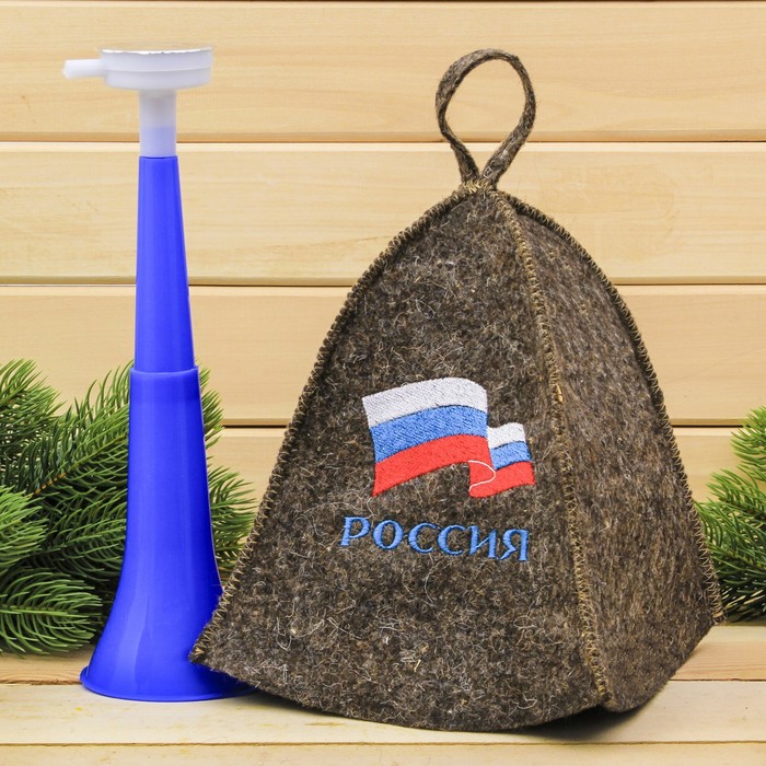 Набор"Россия": шапка и дудка