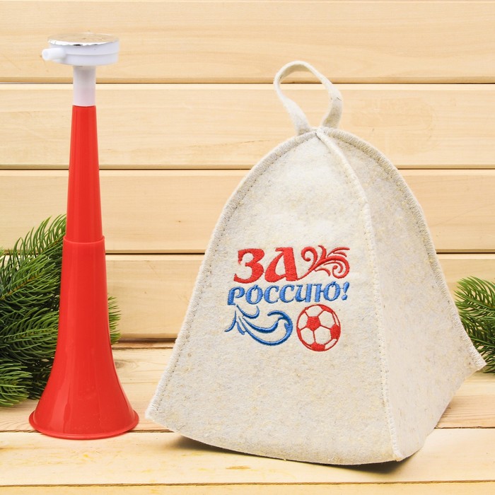 Набор "За Россию": шапка и дудка