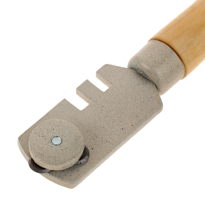 Стеклорез GLASSTON, трехроликовый, ручка дерево