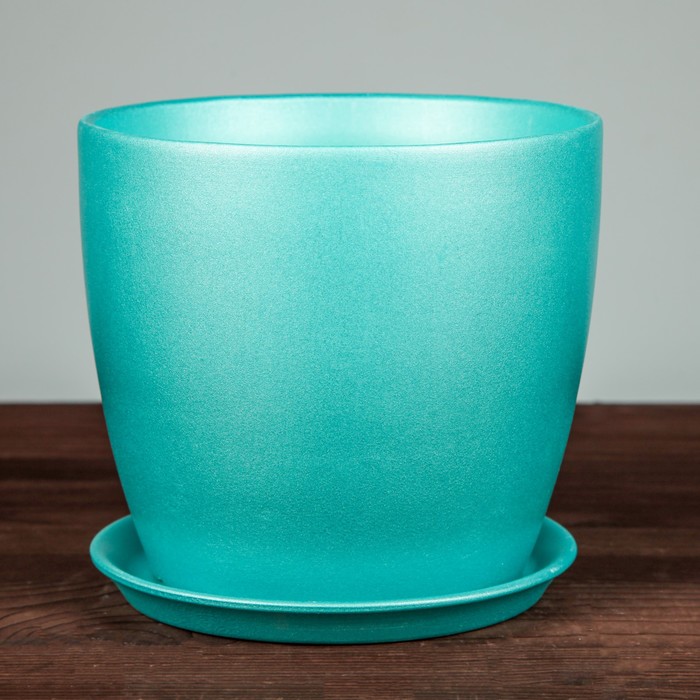Кашпо "Осень" 3,0 перламутр бирюза лак