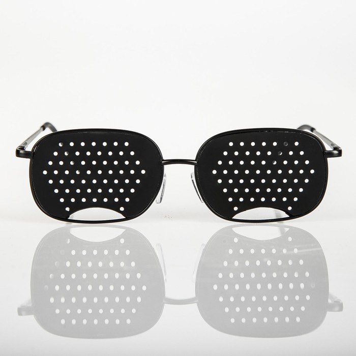 Перфорационные очки-тренажеры универсальные, черный