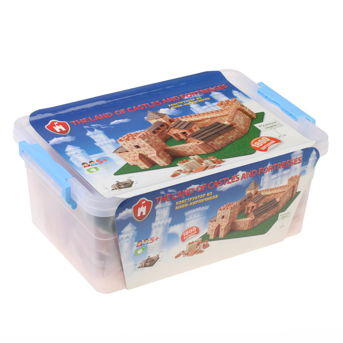Конструктор керамический "Красный замок", 1800 деталей