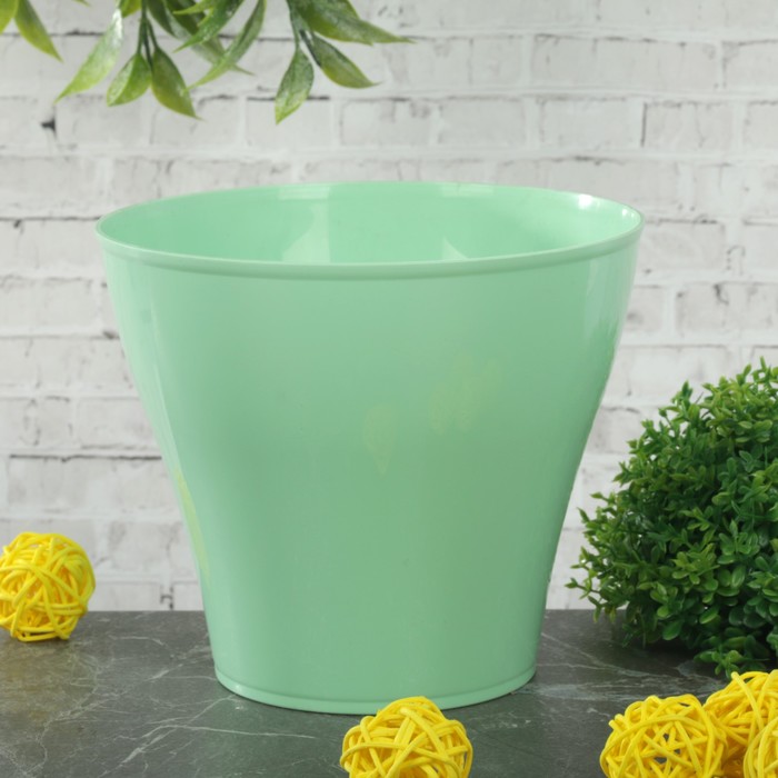 Кашпо 1 л "Афина", цвет мятный