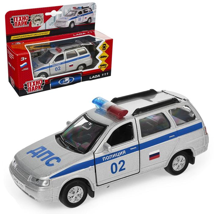 Машина металлическая "Lada 111" - такси, открываются двери, багажник, инерция, 12 см