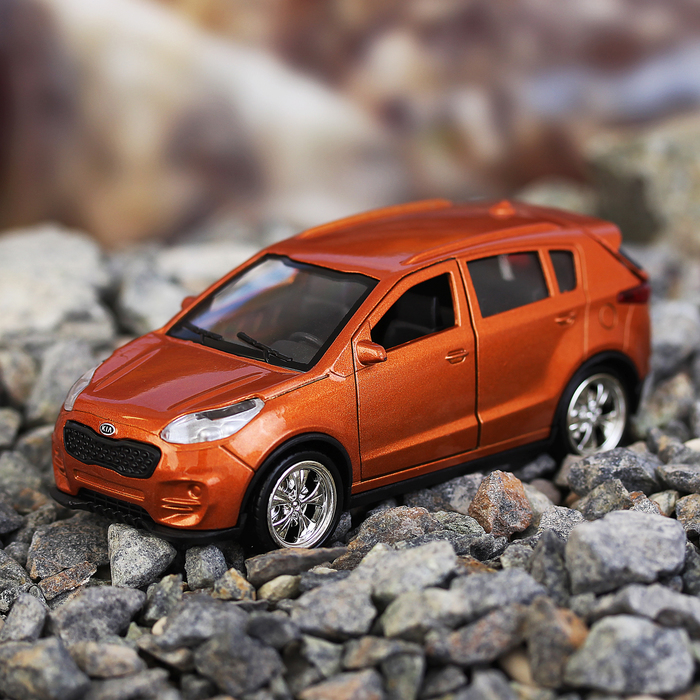 Машина металлическая Kia Sportage, открываются двери, багажник, инерция, 12 см