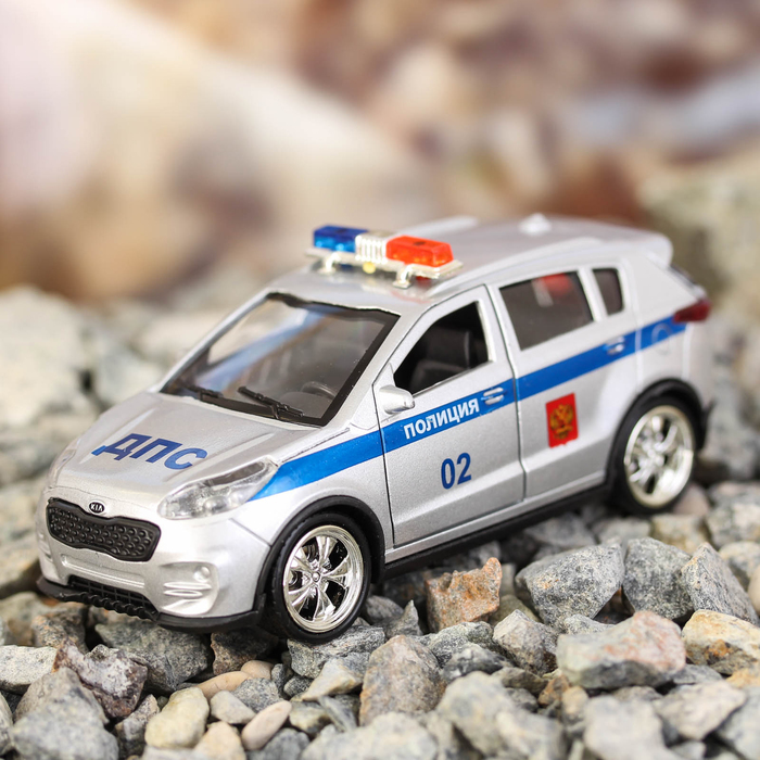 Машина металлическая Kia Sportage, открываются двери, багаж, инерция, 12 см