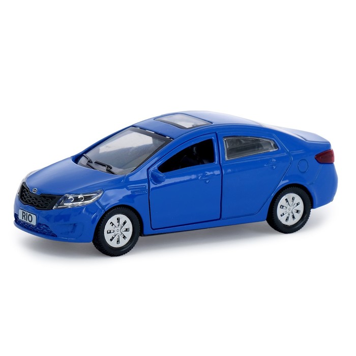 Машина металлическая Kia Rio, открываются двери, багажник, инерция, 12 см