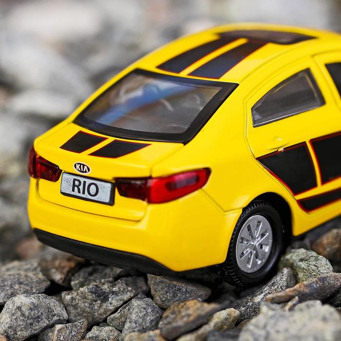 Машина металлическая Kia Rio, открываются двери, багажник, инерция, 12 см