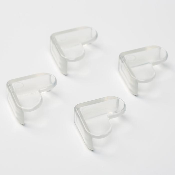 Набор накладок на углы, 4 шт., форма сердечки