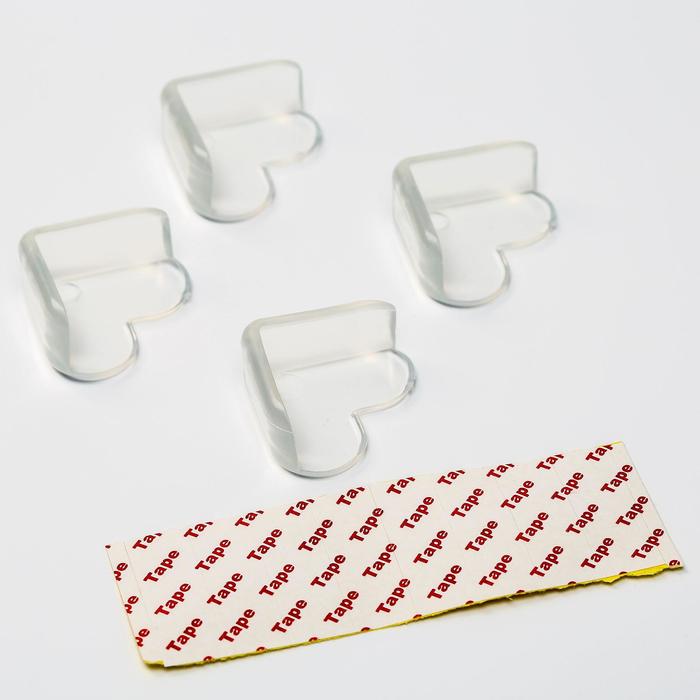 Набор накладок на углы, 4 шт., форма сердечки