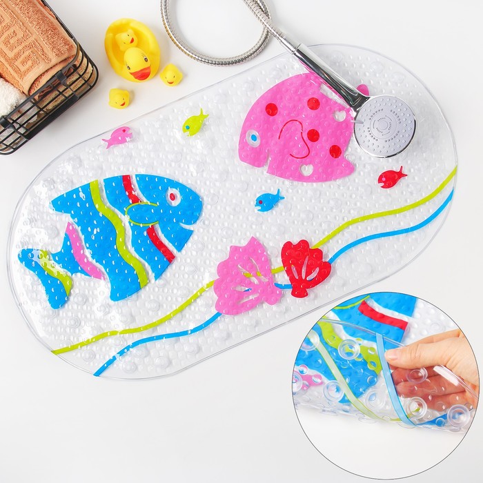 SPA-коврик для ванны "Рыбки" 68х38 см