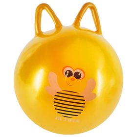 Мяч попрыгун Пчелка с ушками, d=45 см, 380 г, жёлтый Ош
