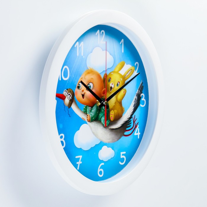 фото Часы настенные, детские, "приключение", бесшумные, d-28 см соломон