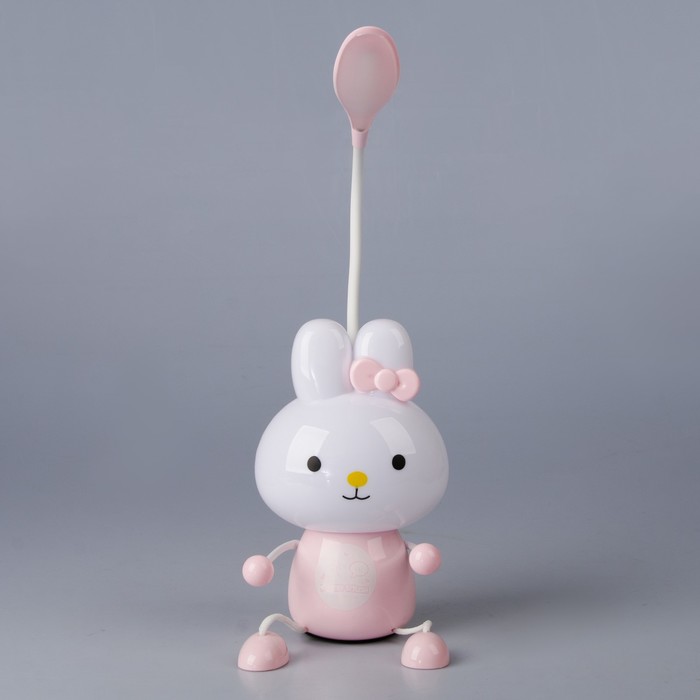 Лампа настольная "Зайка" МИКС LED USB-провод 11х12х37 см