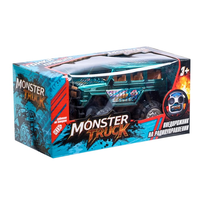 Машина радиоуправляемая "Гелик", работает от батареек, световые эффекты, МИКС