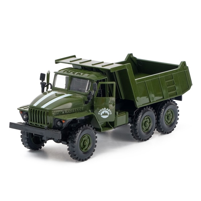 Грузовик "Военный самосвал", свет и звук, инерция