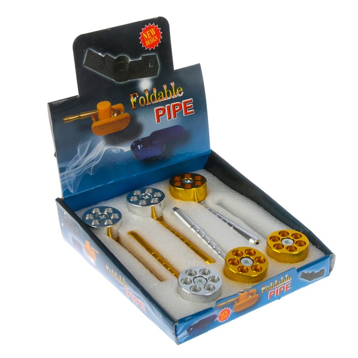 Трубка оригинальная "Shots". на 6 забивок, МИКС 3,5*12см