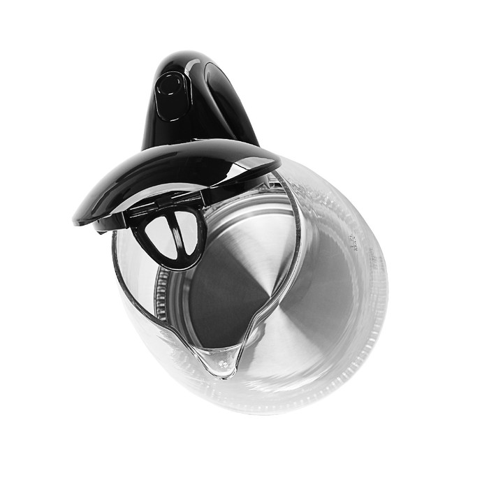 Чайник электрический Polaris PWK1768CGL, 2200 Вт, 1.7 л, чёрный