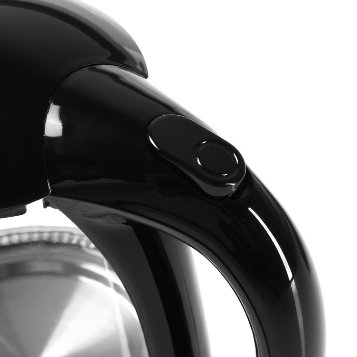 Чайник электрический Polaris PWK1768CGL, 2200 Вт, 1.7 л, чёрный