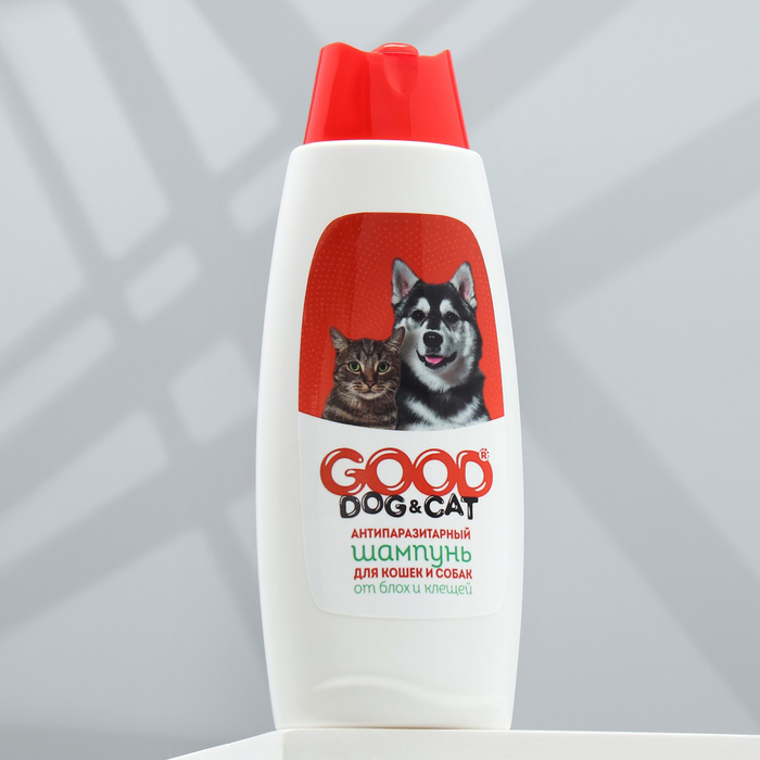 Шампунь антипаразитарный Good Dog&Cat для кошек и собак, 250 мл, микс