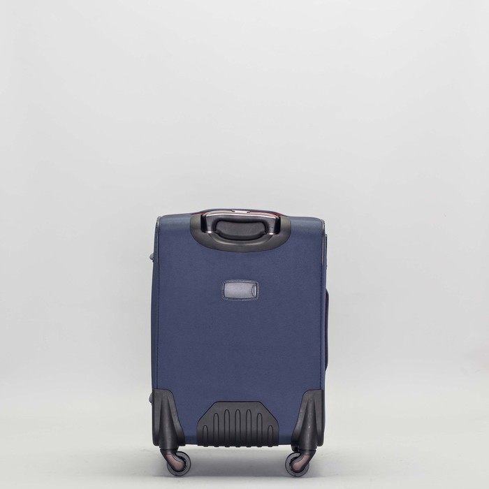 Чемодан малый с расширением 20", отдел на молнии, наружный карман, 4 колеса, кодовый замок, цвет синий