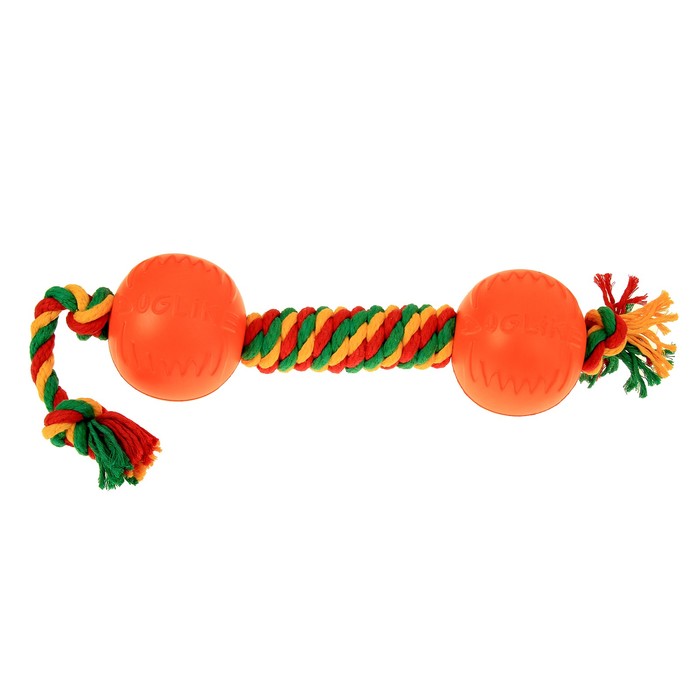 Гантель канатная "ДогЛайк", большая, микс цветов