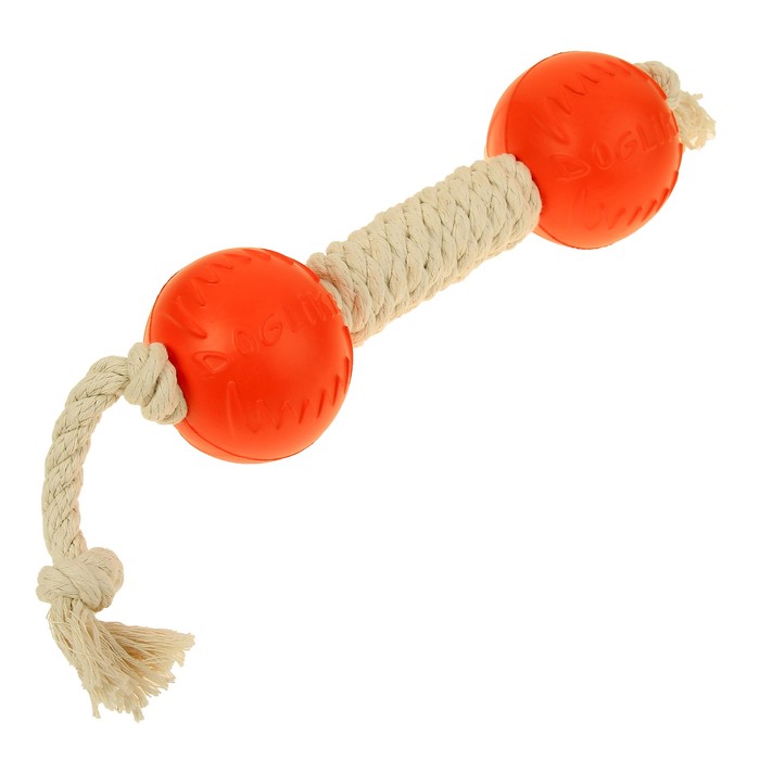 Гантель канатная "ДогЛайк", средняя, белая